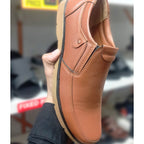 Premium Comfort Brown Casual Slip-On Shoes for Men.