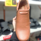 Premium Comfort Brown Casual Slip-On Shoes for Men.
