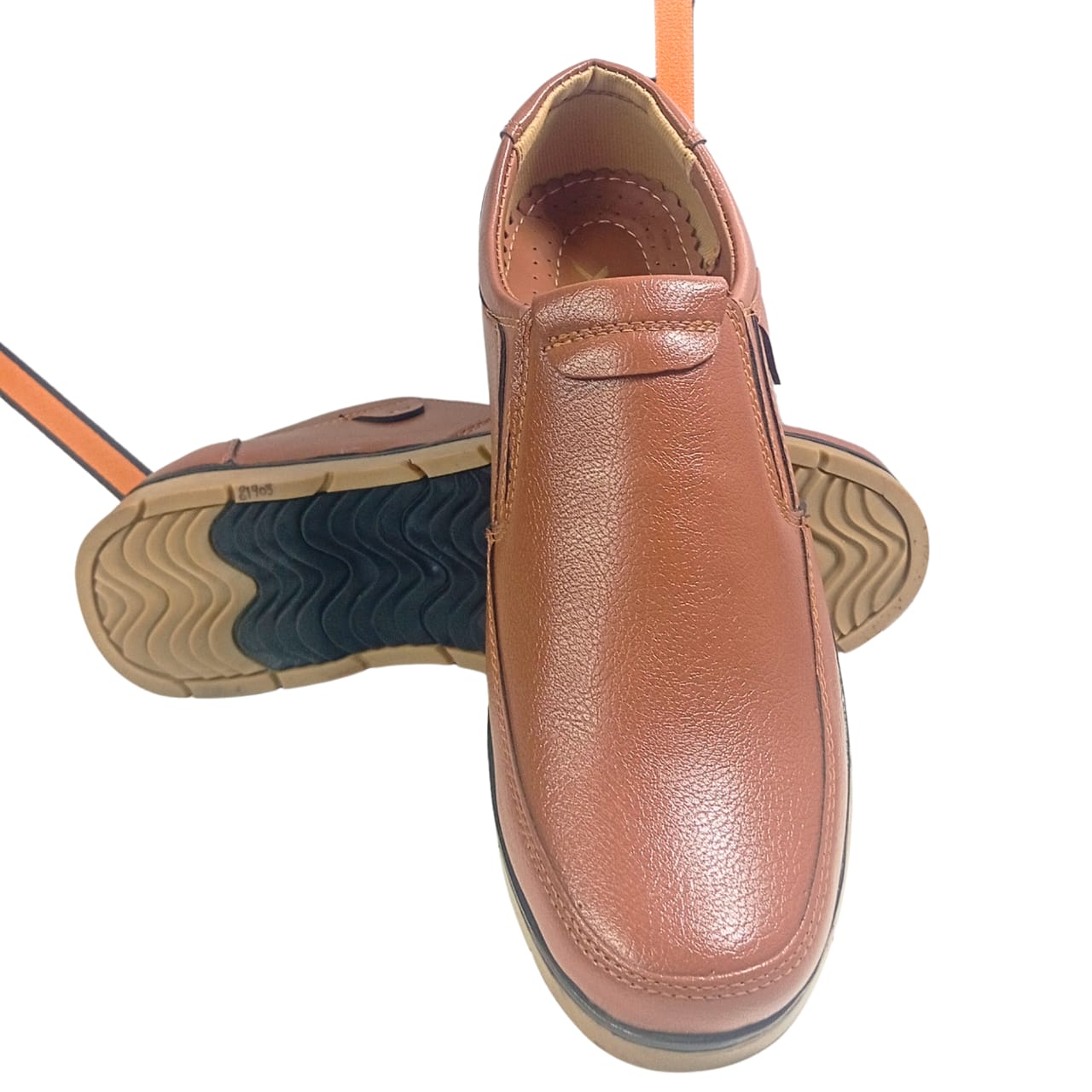Premium Comfort Brown Casual Slip-On Shoes for Men.
